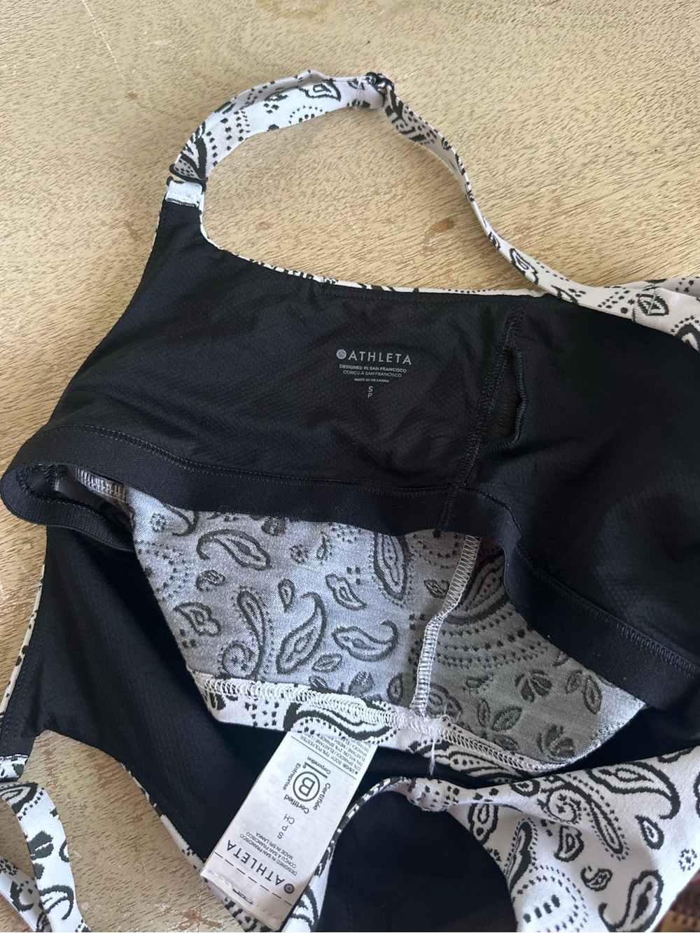 Athleta Paisley Long Line Sports Bra Tank - Picture 4 of 10